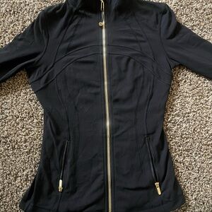 lululemon define jacket gold trim size 4